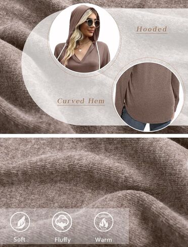 Womens Fashion Tops Hoodies for Women Pullover Oversized Sweatshirts Long Sleeve Shirts Loose Fit in Saudi Arabia