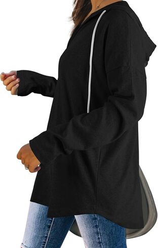 Womens Fashion Tops Hoodies for Women Pullover Oversized Sweatshirts Long Sleeve Shirts Loose Fit in Saudi Arabia