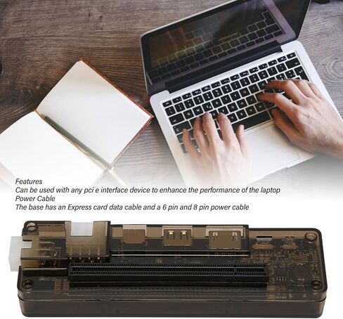 External Graphics Card Dock, Laptop External PCI E GPU Adapter, Independent Video Card Dock, 6 Pin, M.2 A E Key Data Cable, Laptop Docking Station for EXP GDC (M.2 A/E Key) in Saudi Arabia
