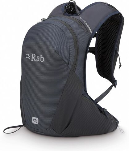حزمة ترطيب Rab Nitron خفيفة الوزن - حزمة نهارية مريحة للمشي لمسافات طويلة والرحلات والركض - أنثراسيت - 25 لتر (طول الخلفية - متوسطة) in Saudi Arabia