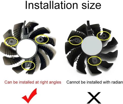 3PCS PLD08010S12HH 75MM 4PIN RTX3070 Cooling Fan Compatible with RTX 3070 Eagle 8G GTX1660 RX 5500XT 5600 XT Graphics Fans in Saudi Arabia