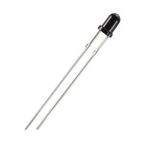 uxcell 50pcs 3mm 940nm Infrared Receiver Diode DC 1.2V LED IR Receiver Light Emitting Diodes Black Round Head