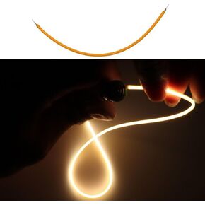 3V Edison Bulb LED Filament Flexible Filament Cob Flexible Lamp Parts, 11.81 inch Edison Bulb DC3V Cob LED Filament Flexible Lamp Parts 2200k Diode Incandescent Flexible Filament, Warm Light