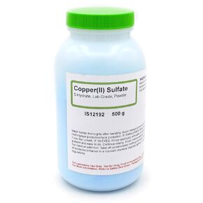 Innovating Science Copper (II) Sulfate 5-Hydrate Powder, 500g - Laboratory-Grade - The Curated Chemical Collection