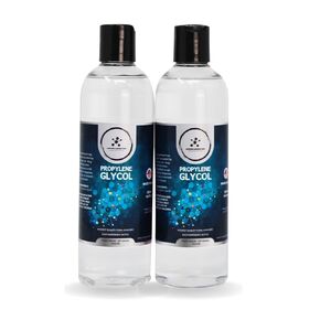 Propylene Glycol 2 Pack, Pure PG Dispensing Bottles, USP Kosher Food Grade PG Liquid for Soaps, Lotions, Moisturizers, Solvents, 500mL by Compass Laboratory