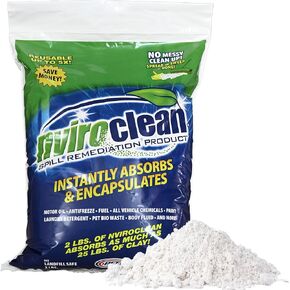 Super Absorbent & Encapsulant Spill Cleanup up to 24lbs, for Home, Commercial, & Industrial Use for Oil, Antifreeze, Food, Paint, Pet Waste, Body Fluids & More, 2 lbs Pack of 1