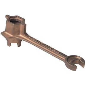 Justrite 08805 Brass Alloy Drum Bung Wrench