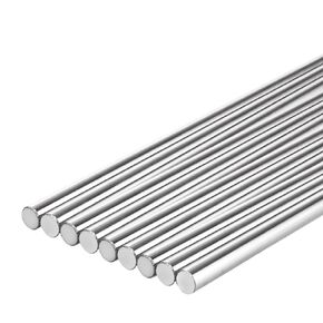 12 قطعة من قضبان الحركة الخطية 10 مم × 400 مم من الفولاذ المقاوم للصدأ، عمود توجيه خطي من الكروم المقوى للطابعة ثلاثية الأبعاد، DIY، CNC - تسامح متري h8 (0.394 × 15.748 بوصة) in Kuwait