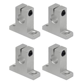 4PCs SHF8 Linear Shaft Support ID8mm Flange Type Aluminum Mounting Bracket for Diameter 8mm Linear Motion Rod