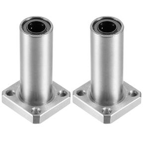 uxcell LMK16UU Square Flange Linear Ball Bearings, 16mm Bore Dia, 28mm OD, 70mm Length(Pack of 2)