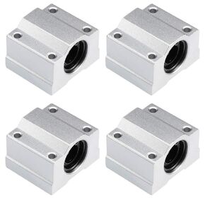 4PCS 8mmx 400mm (0.32" x 15.75") Case Hardened Chrome Plated Linear Motion Rods Linear Rail Rod Shaft for 3D Printer, DIY, CNC - Metric h8 Tolerance
