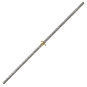 2pcs 300mm T8 Tr8x8 Lead Screw and Brass Nut (Acme Thread, 2mm Pitch, 4 Starts, 8mm Lead) for 3D Printer Z Axis