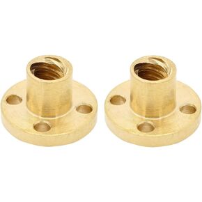2pcs 300mm T8 Tr8x8 Lead Screw and Brass Nut (Acme Thread, 2mm Pitch, 4 Starts, 8mm Lead) for 3D Printer Z Axis in Kuwait