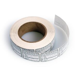 UltraSource 190100 Safe Handling Food Labels, 1.5" x 2" (1000 Labels per Roll) White/Black