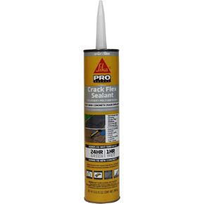 Sikaflex Crack Flex Sealant, Gray, High performance, textured polyurethane sealant, self-leveling, sealant for sealing horizontal cracks, 10,1 fl. Oz