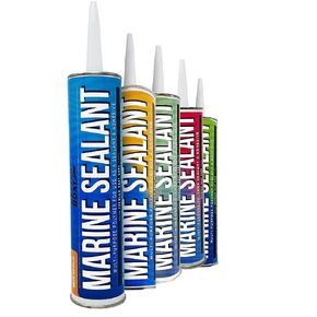 Marine Sealant and Adhesive Waterproof Marine Grade Sealant Caulk High Temp Caulking Water Sealant for Boat Auto and RV Without Silicone - 1 Tube Clear 10oz