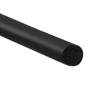 PATIKIL 15/32 Inch x 16.4 Feet Backer Rod, Foam Rope Caulk Crack Joint Filler Roll Seal Weather Strip for Home Construction, Black