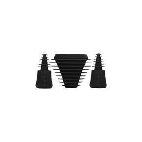 HEMPER Tech Universal Cleaning Plugs+Caps for Cleaning, Storage, and Odor Proofing Glass Water Pipes/Rigs and More - (Black)