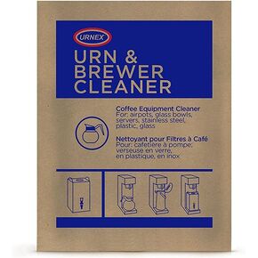 Urnex Original Urn and Brewer Cleaner - 100 (1 Ounce Packets) - Professional Coffee Equipment Cleaner for Air Pot Glass Bowl Server Stainless Steel Plastic Glass