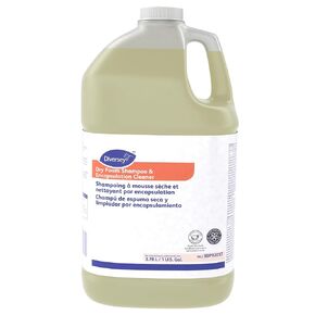 Diversey 9BP92017 Dry Foam Shampoo & Encapsulation Cleaner, Neutral Carpet & Upholstery Detergent, Floral Scent, Concentrate, 1-Gallon