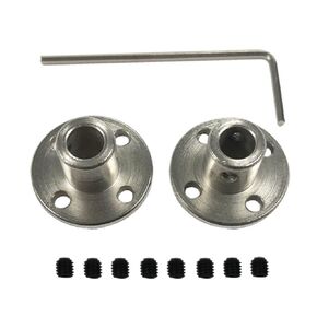 2pcs 6mm Flange Coupling Connector with Wrench Rigid Axis Model Coupler High Hardness Shaft Fitting for DIY Parts JGY370 JGB37-520X…