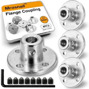 4Pcs 7mm Flange Coupling Connector - Rigid Shaft Axis Fittings for DIY RC Model Motors in Kuwait