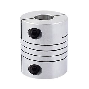 6mm to 8mm Shaft Coupling, D25mm x L30mm Flexible Beam Coupling, Aluminum Alloy Shaft Coupler Joint Connector for 3D Printer, CNC Machine, DIY Encoder AMD Motor Accessories