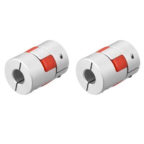 DMiotech 2 Pack 11mm to 11mm Flexible Shaft Coupling 25mmx35mm Aluminium Alloy Motor Connector Coupler for 3D Printer CNC Machine and Servo Stepper Motor