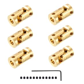 6Pcs 3mm to 3mm Universal Joints, Rotatable Universal Steering Shaft U Joint Coupler for RC Boat Car