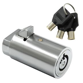 1 Pcs Universal Vending Machine Lock fits Most T Handle Locks with 3 Keys for Candy Snack Machine (Keyed Alike)