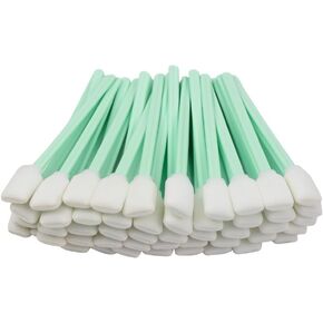 100pc 5.1" Square Rectangle Foam Cleaning Swab Sticks for Solvent Format Inkjet Printer Roland Optical Equipment
