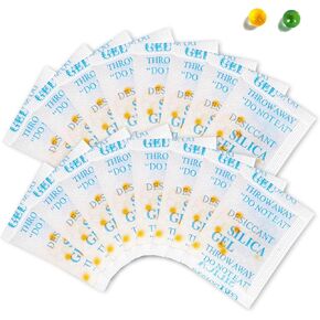 50 Gram [10 Packs] Silica Gel Packets-Desiccant Packs for Moisture Control-Damp Rid Moisture Absorber Food Grade-Desiccant Packs for Storage