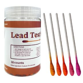 Lead Test Kit (30 Immediate Result Swabs) Results in Just 30 Seconds. at Home Lead Test Kit，Use for Various Surfaces - Paint, Crockery, Toys, Jewellery, Metals, Ceramics, Woodwork
