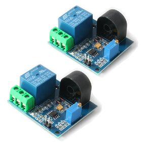 HiLetgo 2pcs 5A AC Current Sensor Current Detection Sensor Relay 5V AC Current Relay Module AC Sensor AC Current Relay Switch with Over Current Protection