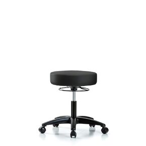 Desk Height Black Vinyl Stool