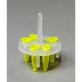 SP Bel-Art ProCulture Round Microcentrifuge Floating Bubble Rack; For 1.5ml Tubes, 8 Places, Fits in 400ml Beakers (F18875-0400)