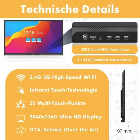 شاشة عرض مسطحة تفاعلية من AHA ULTRA-8465 in Saudi Arabia