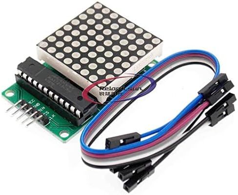 5 قطعة MAX7219 وحدة المصفوفة النقطية لتقوم بها بنفسك عدة واجهة 5 فولت 8x8 شريحة واحدة MCU LED وحدة التحكم في العرض in Saudi Arabia