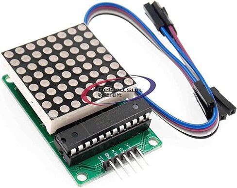 5 قطعة MAX7219 وحدة المصفوفة النقطية لتقوم بها بنفسك عدة واجهة 5 فولت 8x8 شريحة واحدة MCU LED وحدة التحكم في العرض in Saudi Arabia