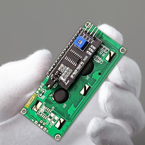 I2C LCD 1602 Display HD44780 محول الواجهة التسلسلية مع IIC/ I2C/ TWI LCD، متوافق مع Arduino R3 Mega 1 قطعة شاشة زرقاء 16 × 2 in Kuwait