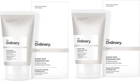 [عبوة من قطعتين] كريم حمض الأزيلايك 10% من ذا أورديناري - 30 مل، خفيف الوزن، لم يتم الإساءة إلى الحيوانات لتصنيعه، مرطب مضاد للأكسدة للبشرة العادية in Kuwait