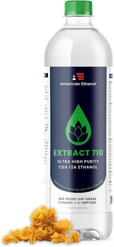 American Ethanol Ultra High Purity Denatured Alcohol (CDA-12A) - 200 Proof Ethyl Alcohol with n-Heptane - 4 x 1 Quart Bottles in Kuwait