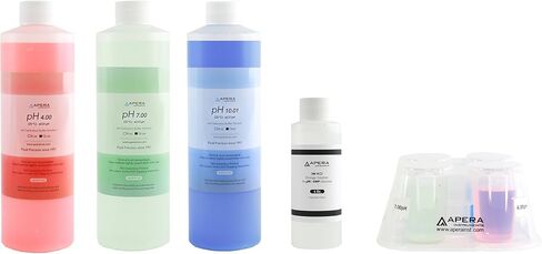 Apera Instruments pH Probe Electrode Sensor Care Maintenance Kit, Including pH 4/7/10 buffers, 3M KCL Soaking Solution, Probe Cleaning Solution, a CalPod Solution Organizer (AI1170) in Saudi Arabia