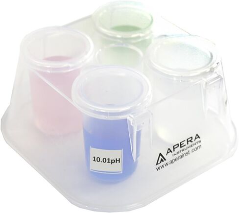 Apera Instruments pH Probe Electrode Sensor Care Maintenance Kit, Including pH 4/7/10 buffers, 3M KCL Soaking Solution, Probe Cleaning Solution, a CalPod Solution Organizer (AI1170) in Saudi Arabia