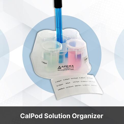 Apera Instruments pH Probe Electrode Sensor Care Maintenance Kit, Including pH 4/7/10 buffers, 3M KCL Soaking Solution, Probe Cleaning Solution, a CalPod Solution Organizer (AI1170) in Saudi Arabia