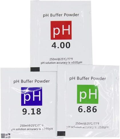 DuvinDD 18 Pack pH Meter Buffer Solution Powder 6.86/4.00/9.18, pH Calibration Solution Packets for Precise PH Meter in Saudi Arabia