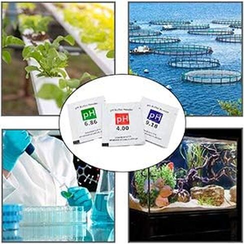DuvinDD 18 Pack pH Meter Buffer Solution Powder 6.86/4.00/9.18, pH Calibration Solution Packets for Precise PH Meter in Saudi Arabia