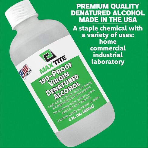 MAXTITE 190-Proof Virgin Denatured Alcohol (4 Gal Total, 16x 32oz bottles) in Kuwait