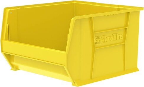 Akro-Mils 30283 حاوية تخزين بلاستيكية كبيرة الحجم AkroBin قابلة للتكديس، (20 بوصة طول × 18 بوصة عرض × 12 بوصة ارتفاع)، رمادي، (عبوة واحدة) in Saudi Arabia