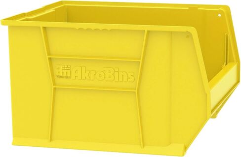 Akro-Mils 30283 حاوية تخزين بلاستيكية كبيرة الحجم AkroBin قابلة للتكديس، (20 بوصة طول × 18 بوصة عرض × 12 بوصة ارتفاع)، رمادي، (عبوة واحدة) in Saudi Arabia